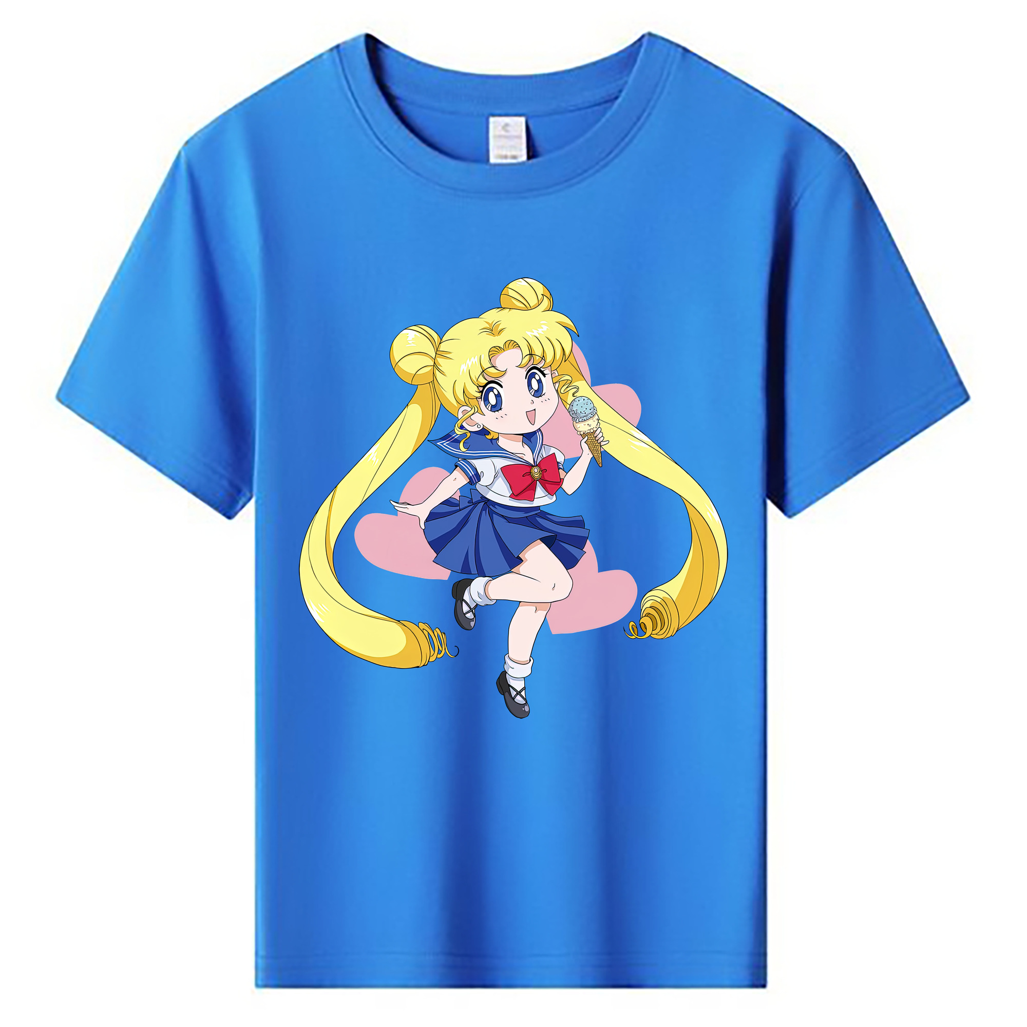 （画像用） 美少女戦士セーラームーン 愛野 美奈子 あいの みなこ Sailor Moon Aino Minako 綿100％キッズTシャツ（フロントプリント）